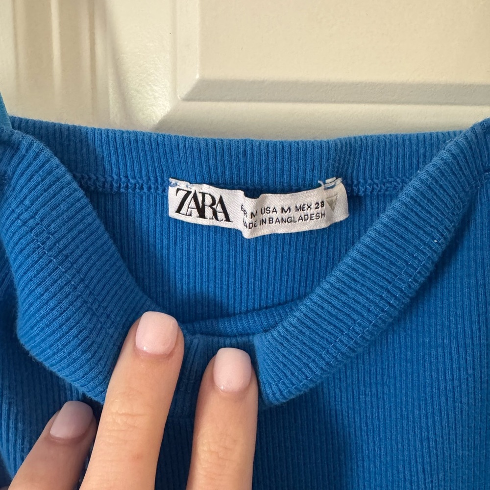 Blue Zara crop top - Picture 2 of 2